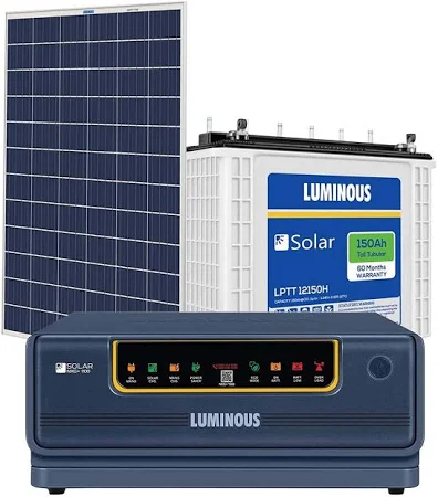 Luminous Solar Home Solution NXG1100 & 150Ah Solar Tubular Battery