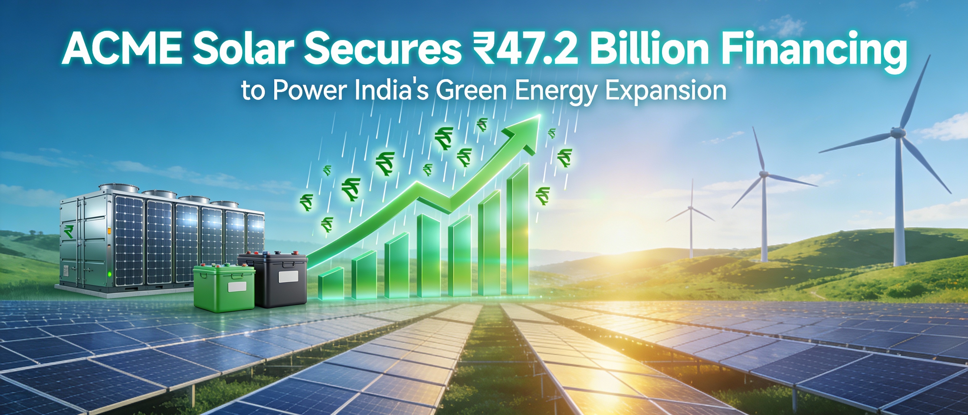 ACME Solar Secures ₹47.2 Billion Financing to Power India’s Green Energy Expansion