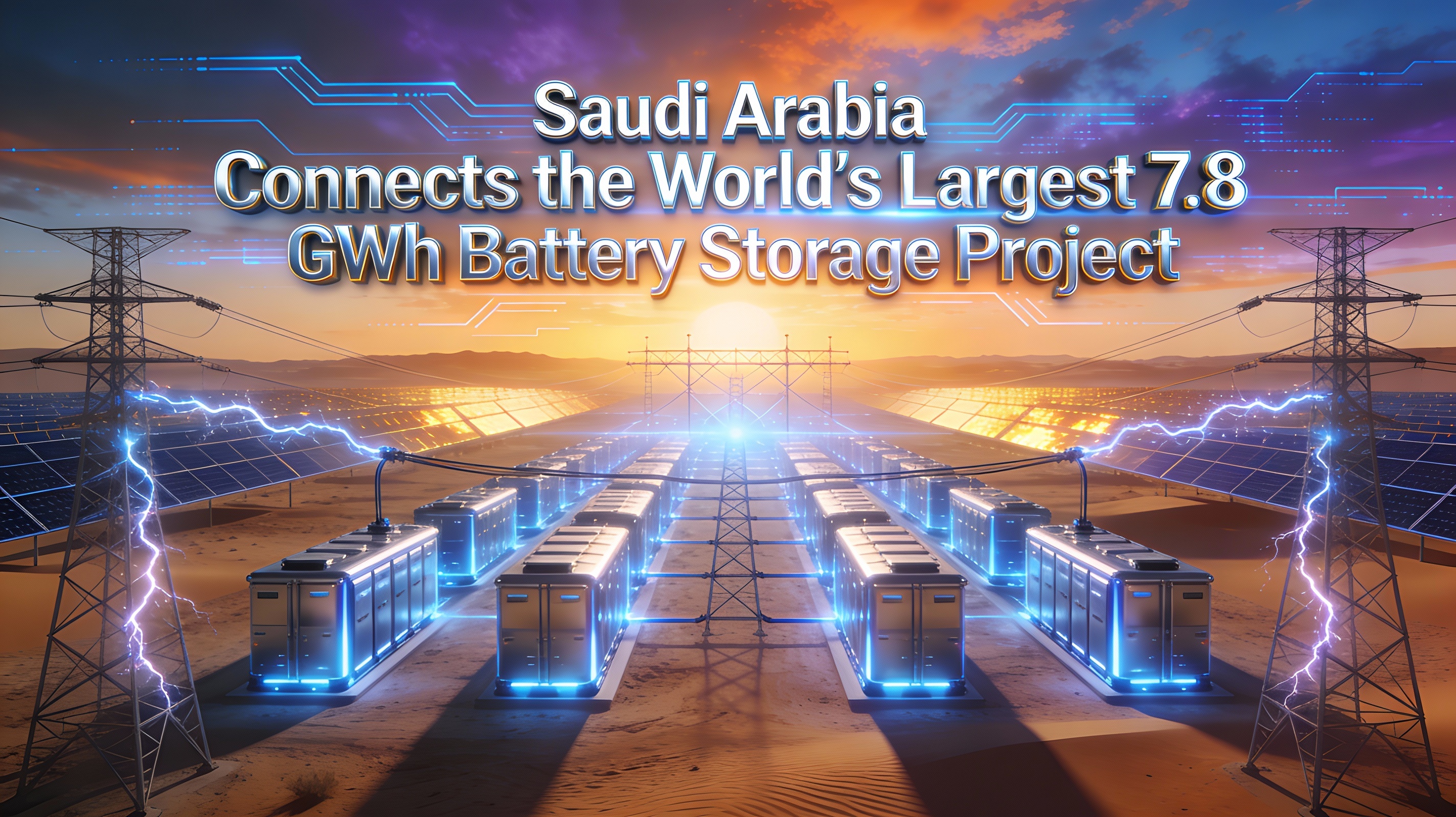 Saudi Arabia Connects the World’s Largest 7.8 GWh Battery Energy Storage System to the Grid