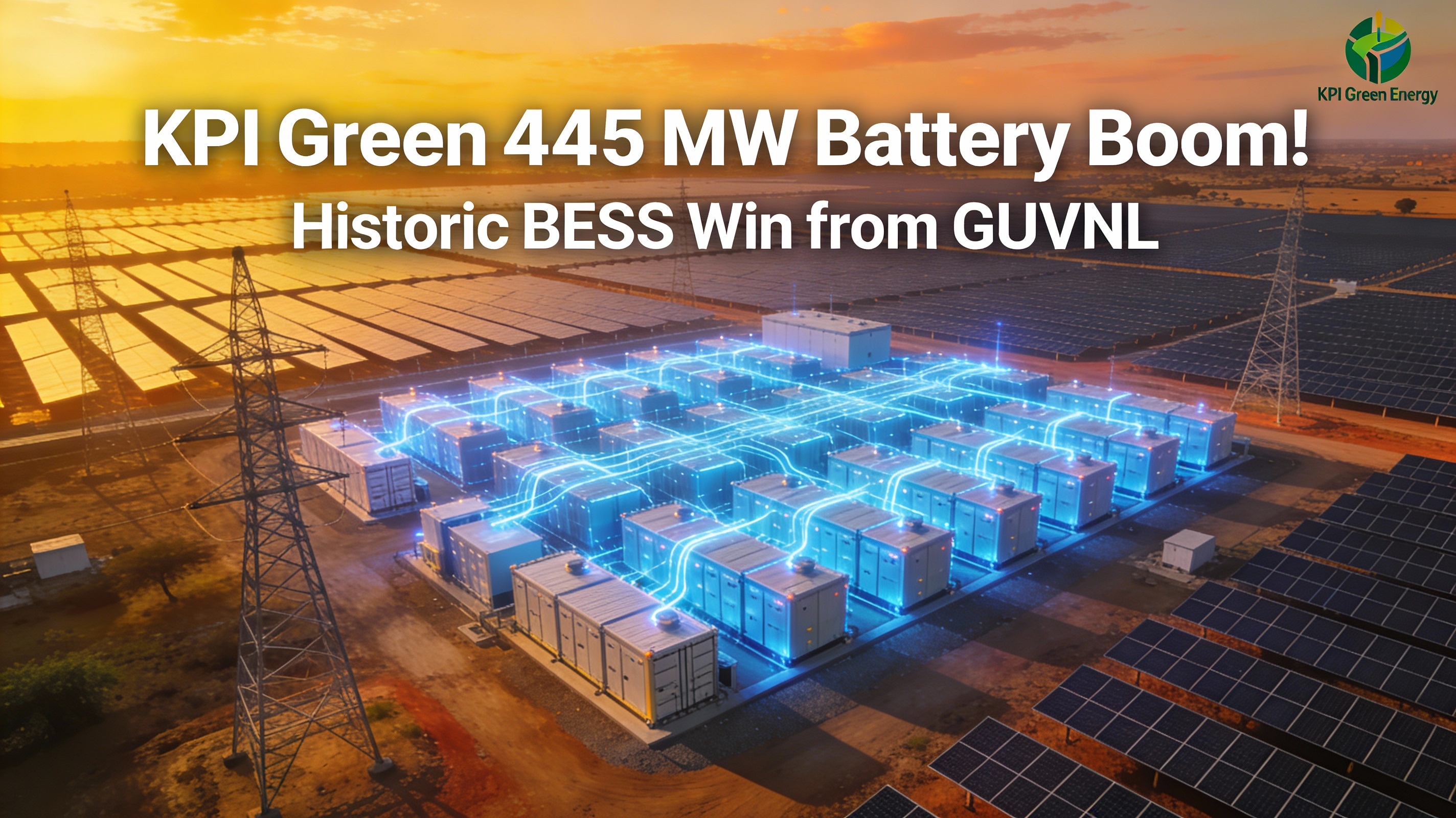 KPI Green Energy's 445 MW Battery Storage Breakthrough: Gujarat's Grid Revolution Begins