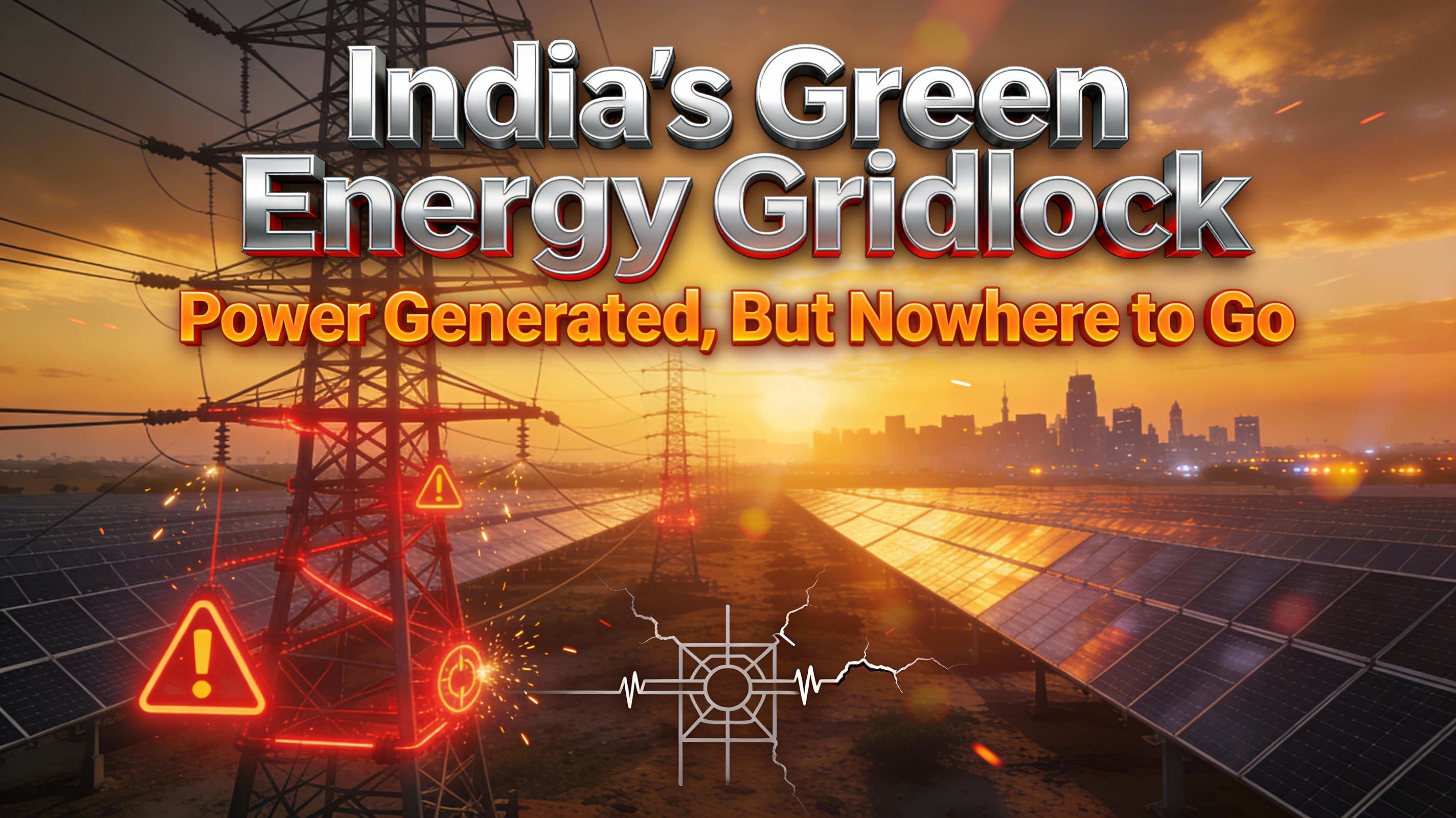 India's Green Energy Gridlock: Power Generated, But Nowhere to Go