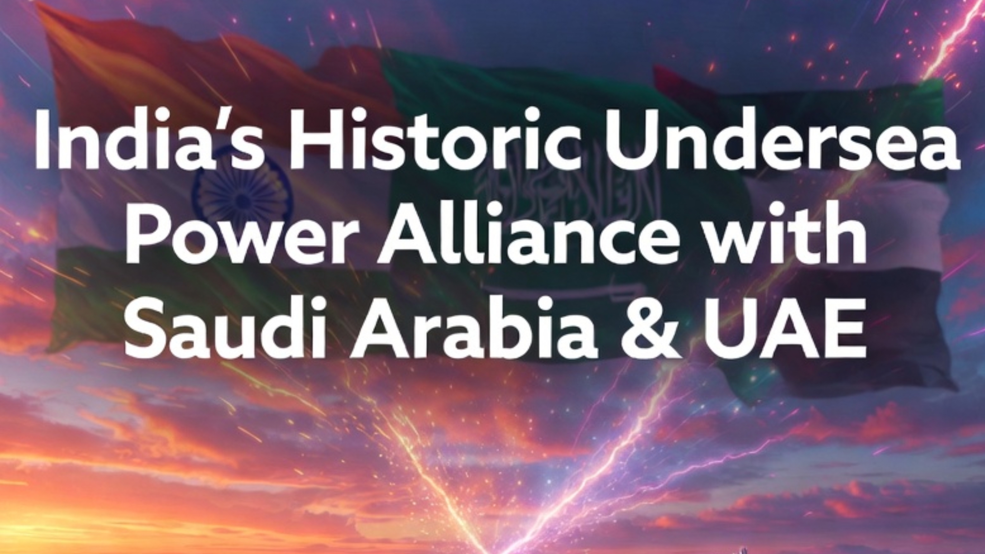 India's Historic Undersea Power Alliance with Saudi Arabia and UAE: A New Era of Energy Exchange